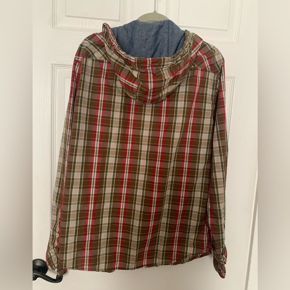 Mens Size Large Hooded Button-Up Rolling Paper Company Shirt - Picture 4 of 5